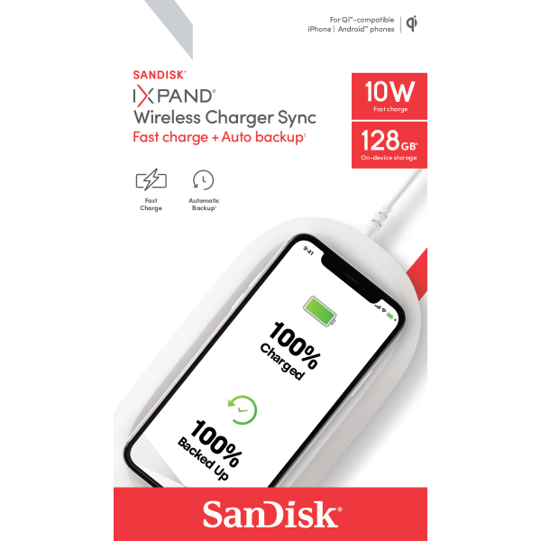 slide 3 of 6, SanDisk Ixpand Wireless Charger, White, 1 ct