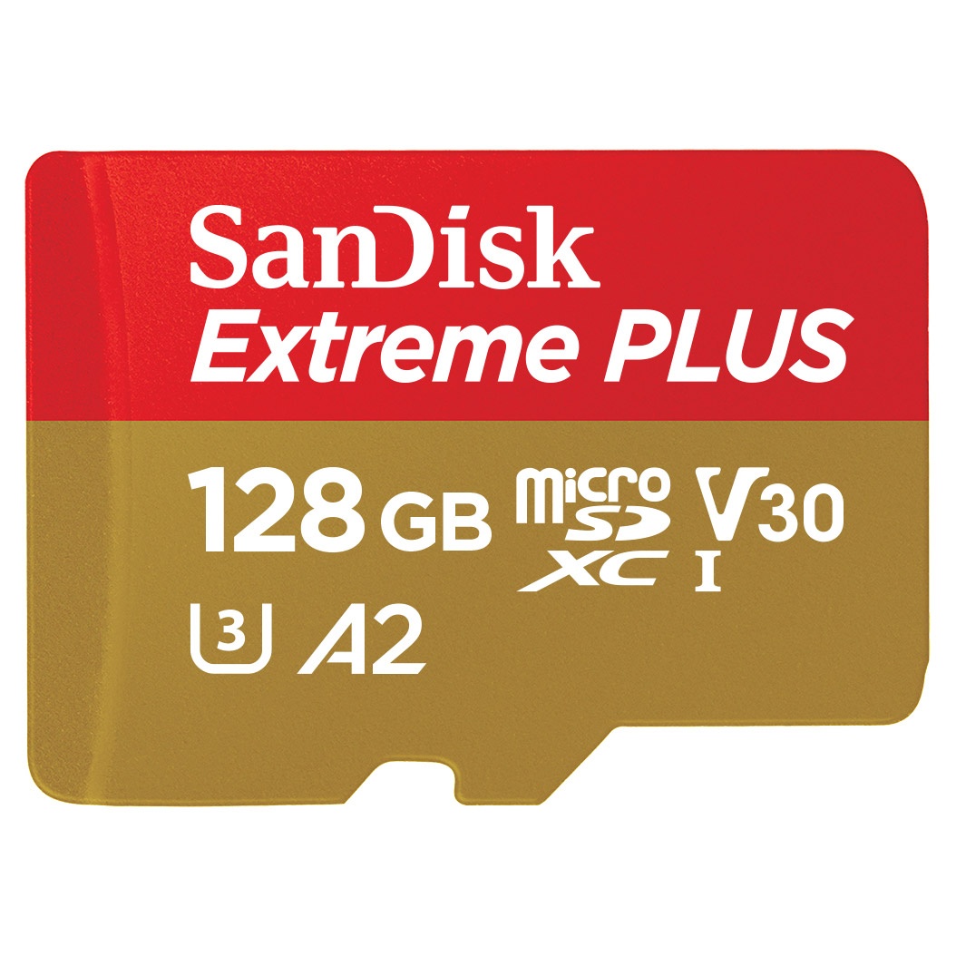 slide 2 of 2, Western Digital SanDisk Extreme Plus 128GB microSD Card with Adapter, 