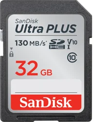 SanDisk Ultra Plus SDHC UHS-I Card - 32GB