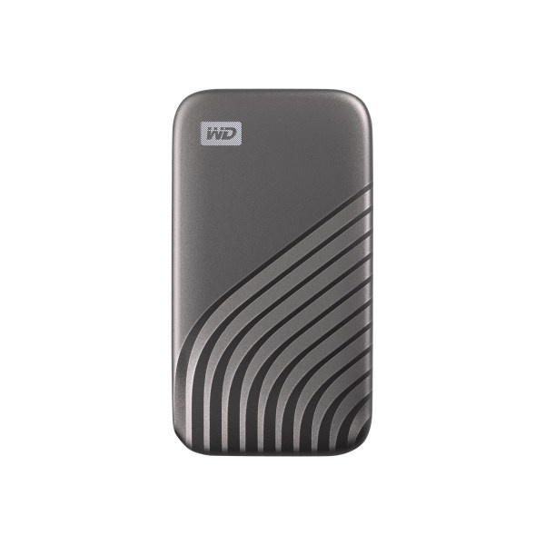 slide 3 of 9, Western Digital Wd My Passport Ssd Wdbagf5000Agy - Solid State Drive - Encrypted - 500 Gb - External (Portable) - Usb 3.2 Gen 2 (Usb-C Connector) - 256-Bit Aes - Gray, 1 ct