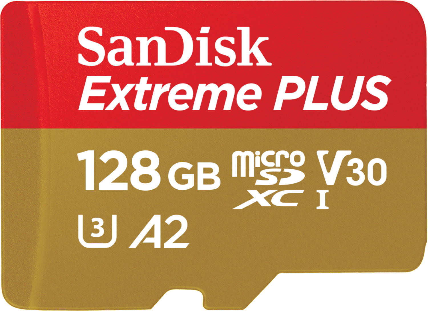 slide 1 of 1, SanDisk Extreme PLUS microSDXC UHS-I Card with Adapter, 128 gram