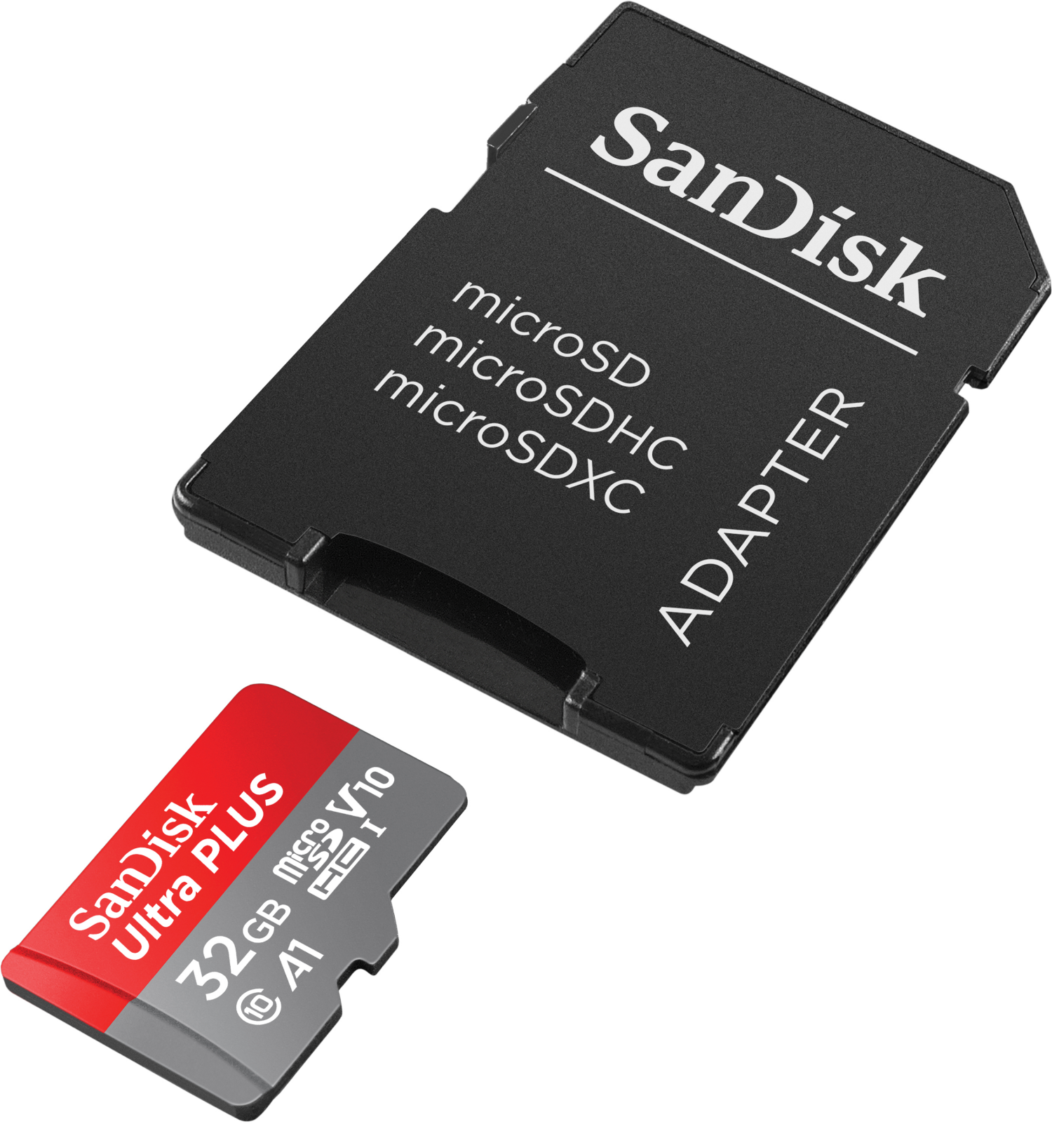 slide 2 of 2, SanDisk Ultra PLUS microSDXC UHS-I Card with Adapter - 128GB, 1 ct