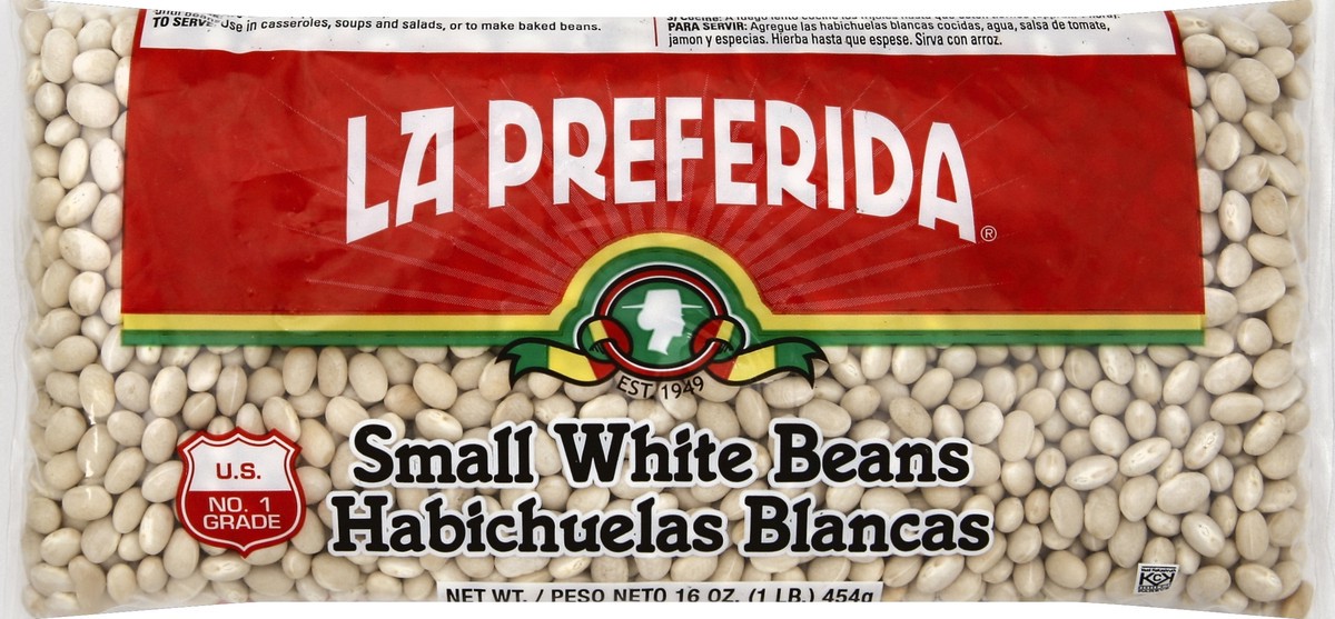 slide 1 of 6, La Preferida Small White Beans, 16 oz