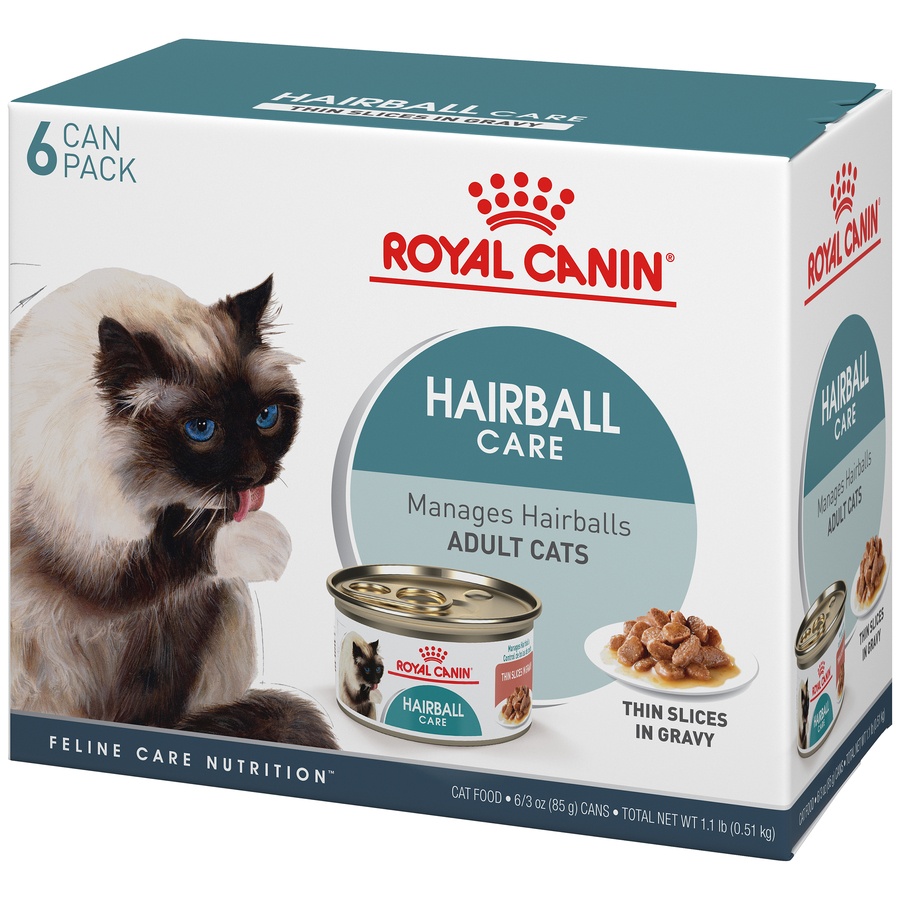 slide 5 of 9, Royal Canin Feline Health Nutrition Hairball Care Wet Cat Food Multipack, 6 ct; 3 oz