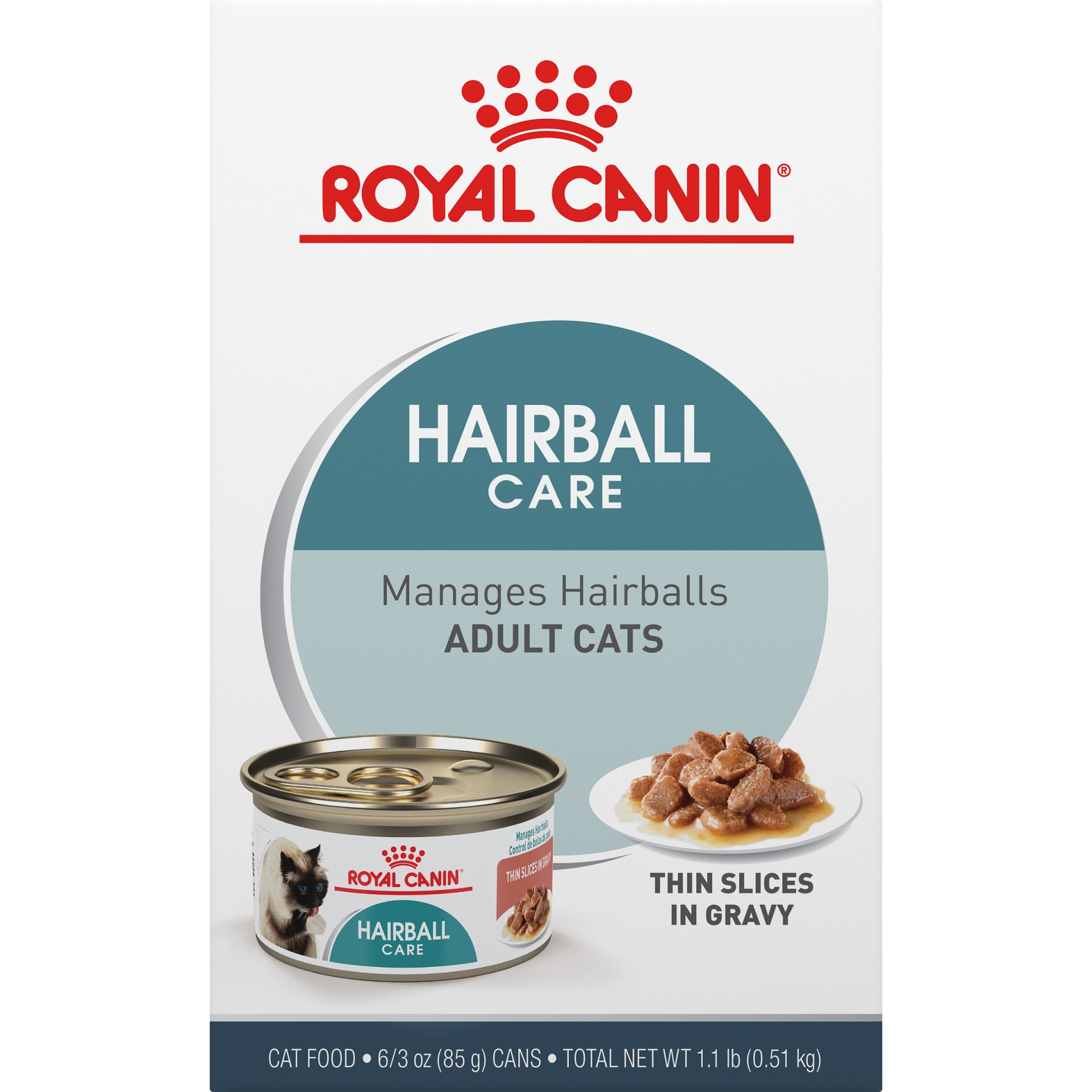 slide 7 of 9, Royal Canin Feline Health Nutrition Hairball Care Wet Cat Food Multipack, 6 ct; 3 oz