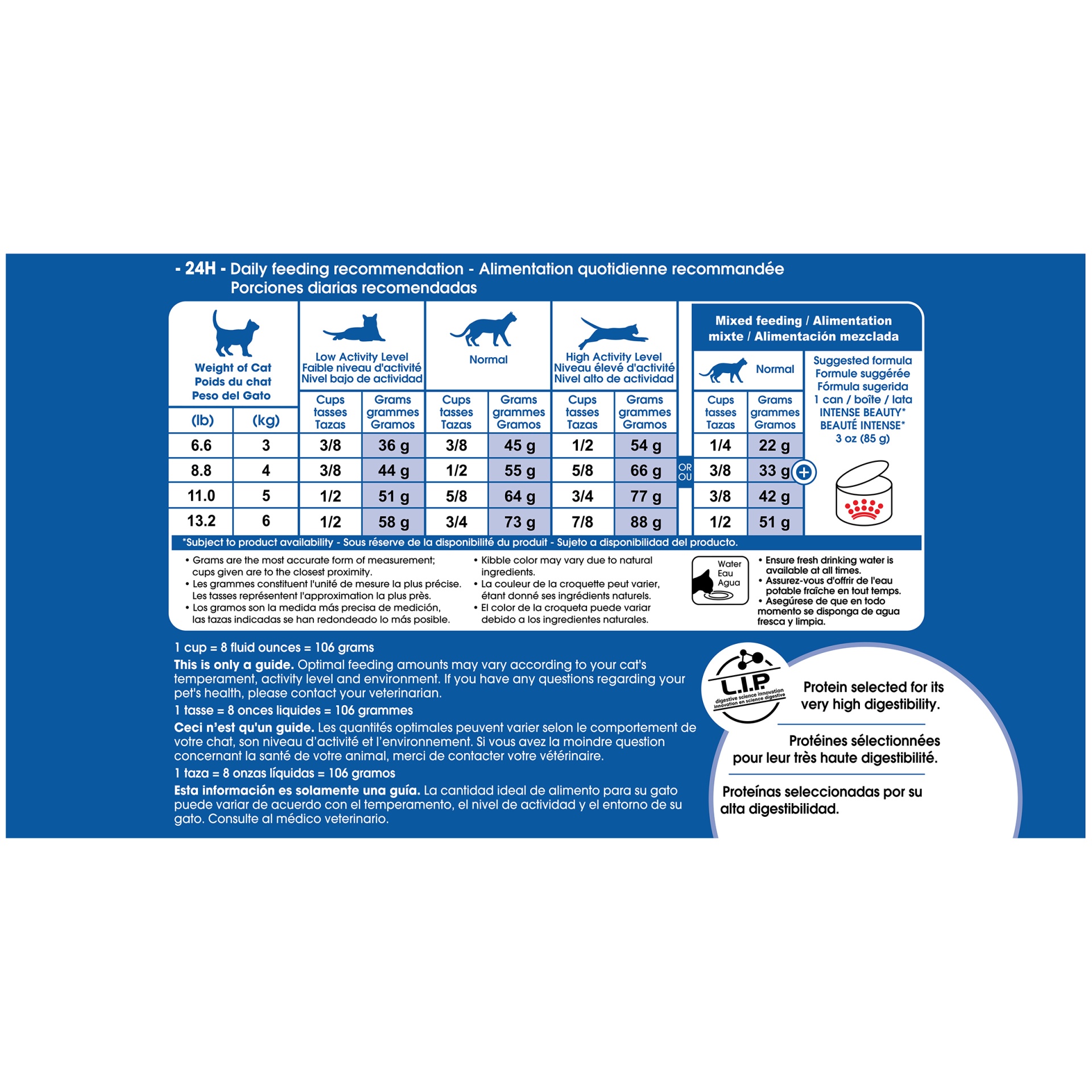 slide 6 of 9, Royal Canin Feline Health Nutrition Indoor Beauty 35 Dry Cat Food, 6 lb