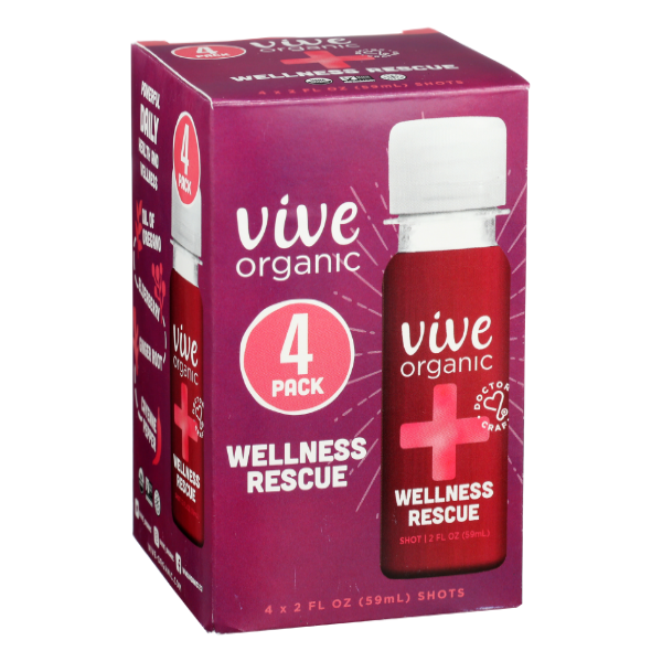 slide 1 of 1, Vive Organic Wellness Rescue Shot, 8 fl oz