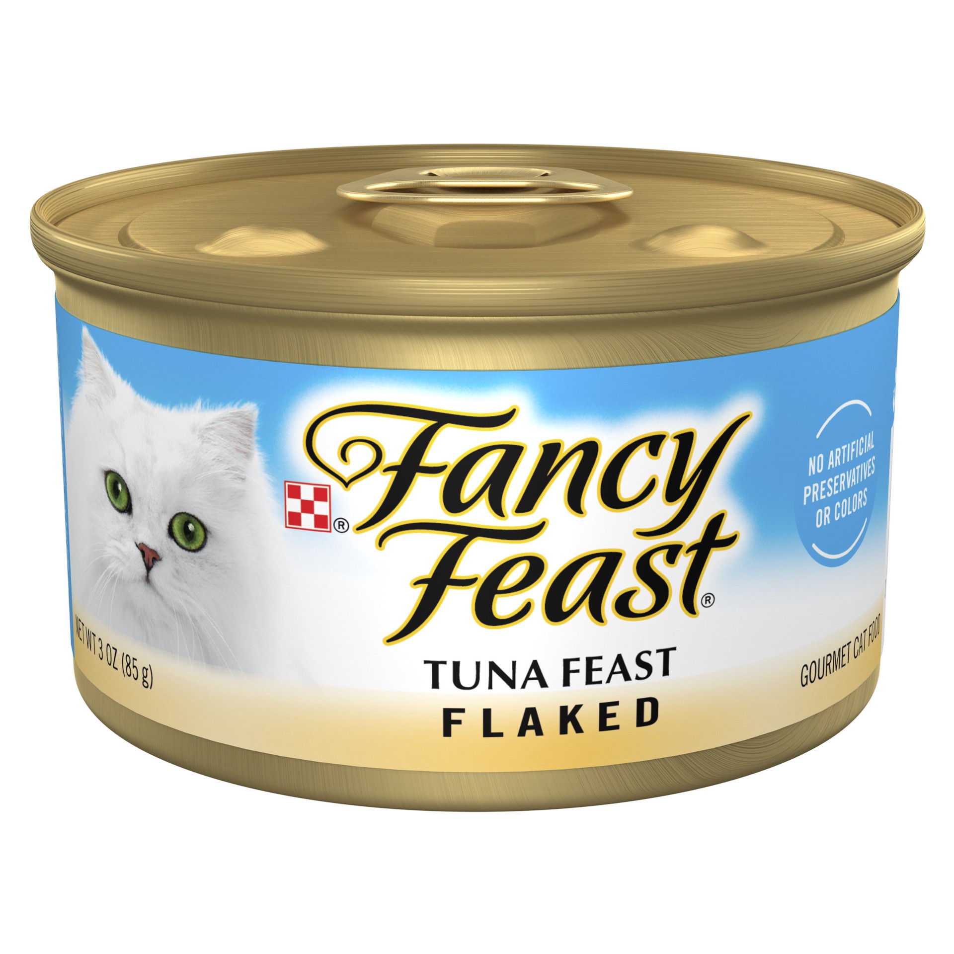 slide 1 of 4, Fancy Feast Flaked Tuna Feast Cat Food, 3 oz