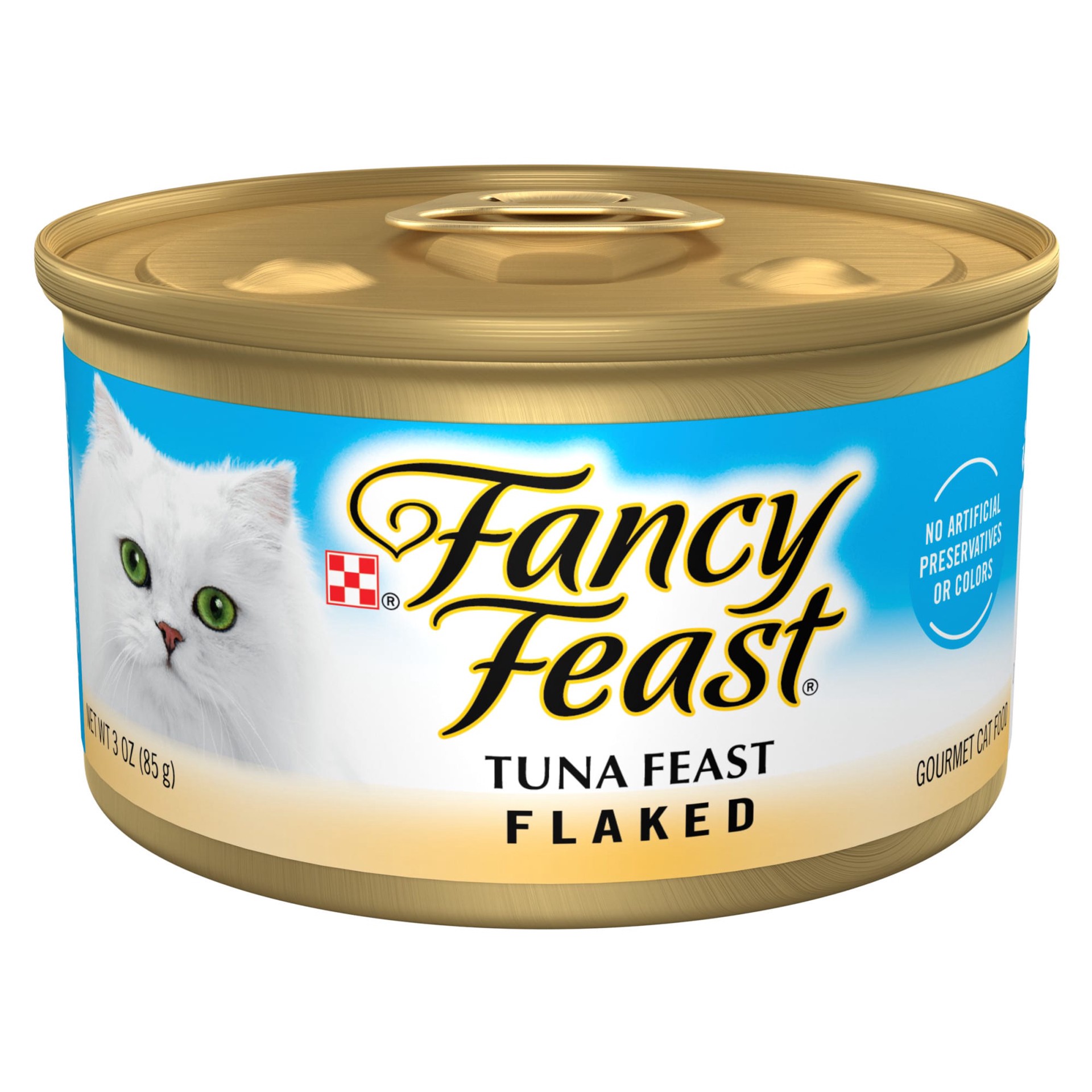 slide 1 of 4, Fancy Feast Flaked Tuna Feast Cat Food, 3 oz