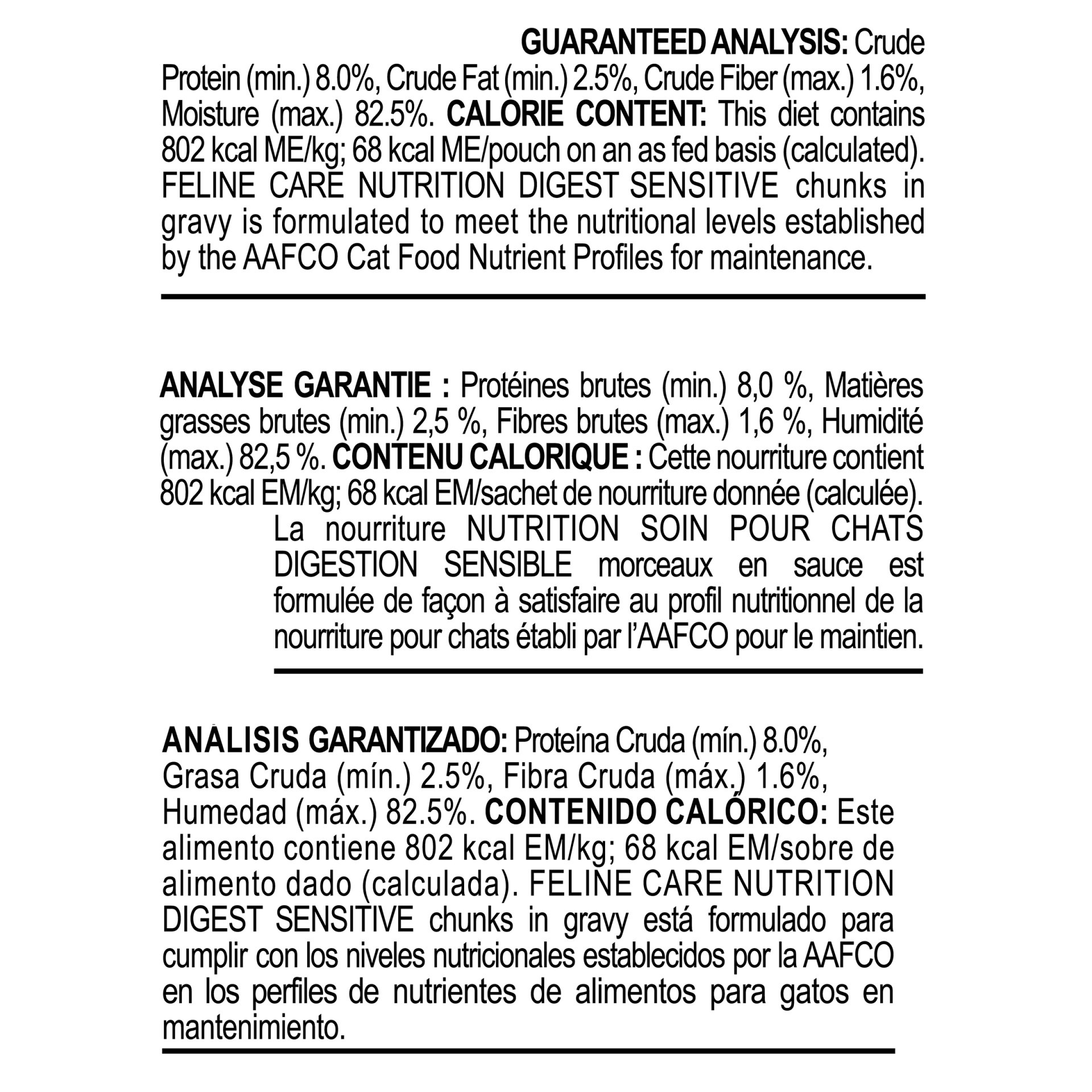 slide 4 of 4, Royal Canin Care Digest Sensitive Chunks in Gravy Feline Care Nutrition, 3 oz