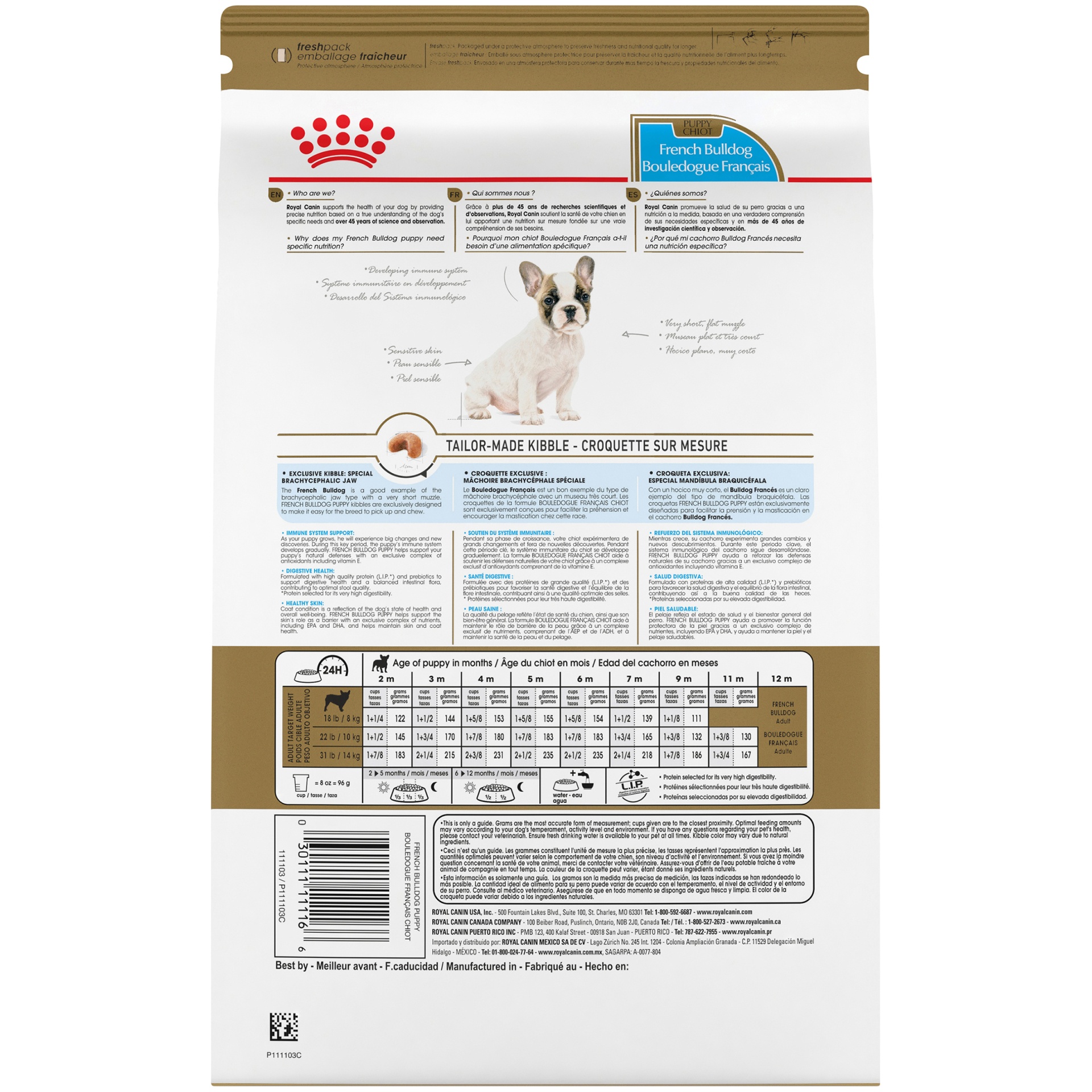 slide 3 of 9, Royal Canin Breed Health Nutrition French Bulldog Puppy Dry Dog Food, 3 lb