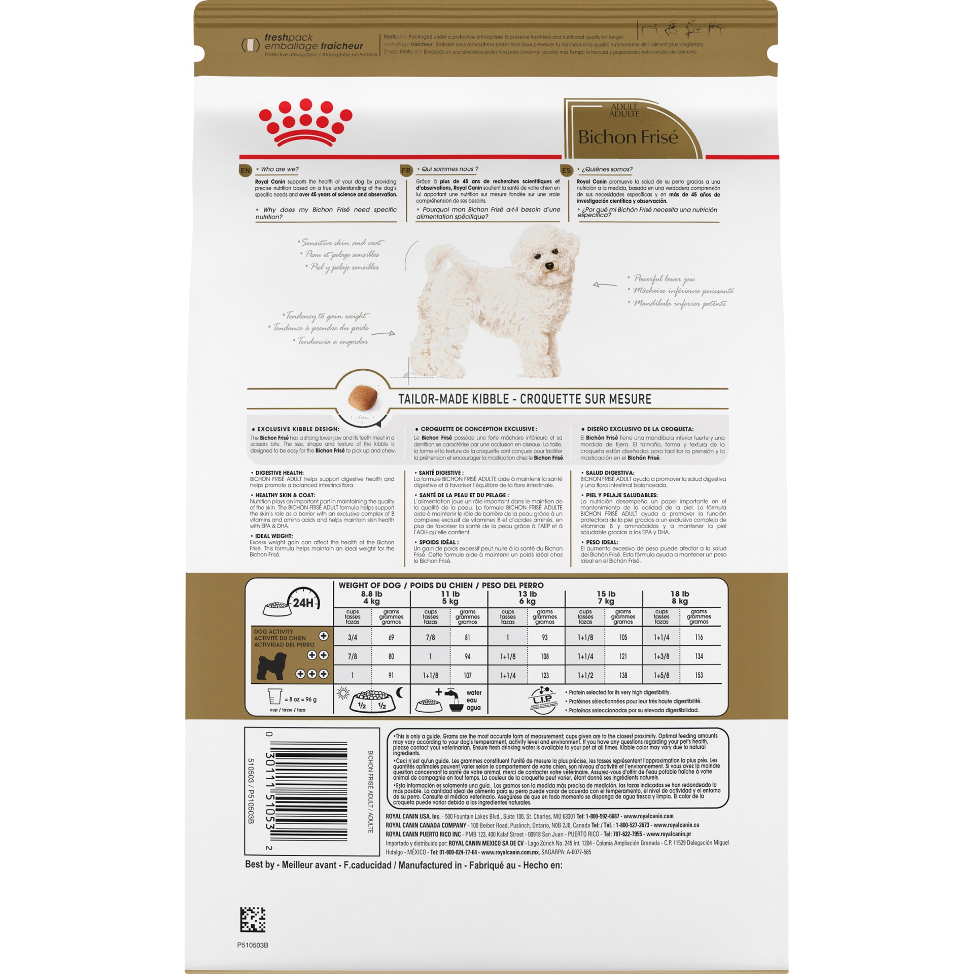 slide 8 of 9, Royal Canin Breed Health Nutrition Bichon Frise Adult Dry Dog Food, 3 lb