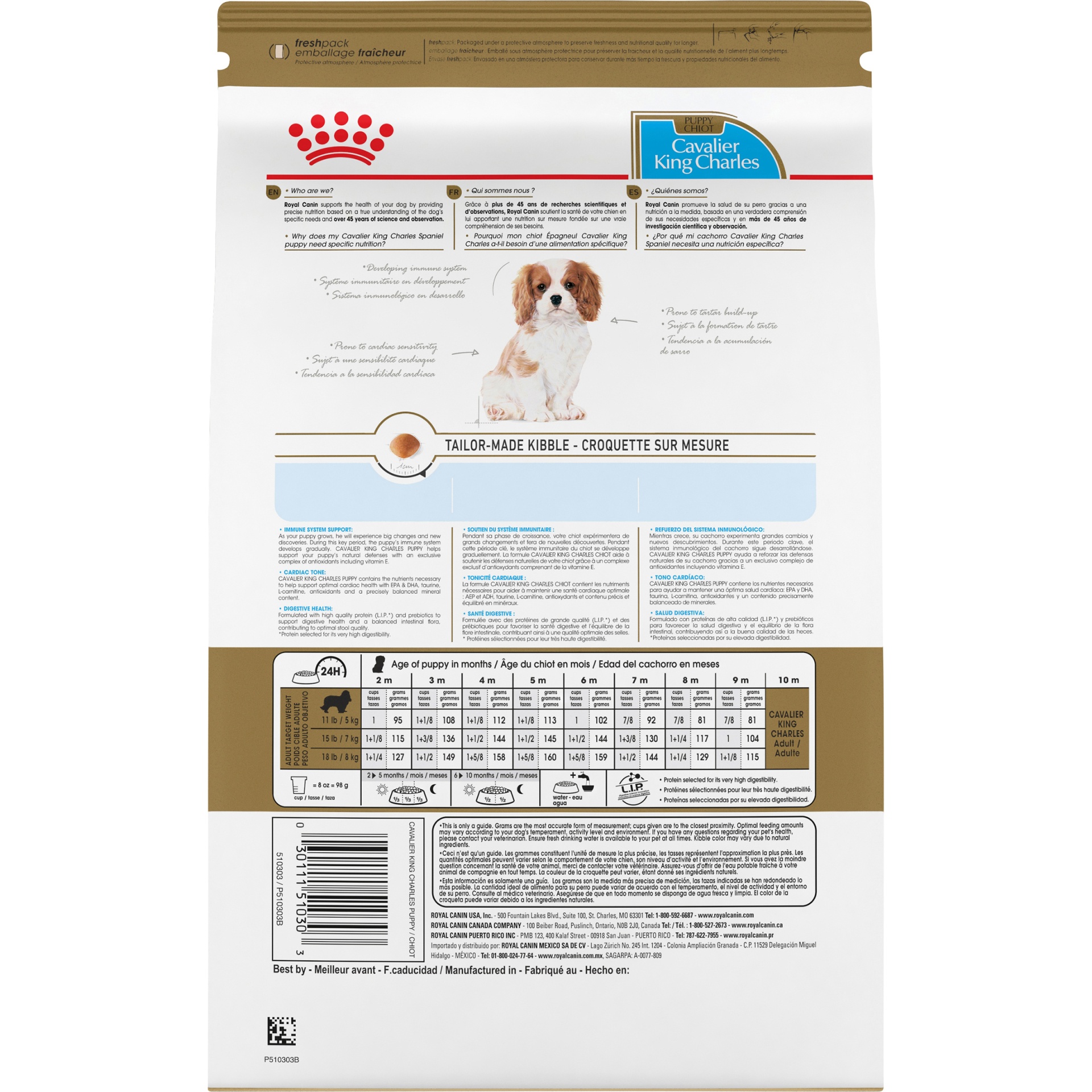 slide 6 of 9, Royal Canin Breed Health Nutrition Cavalier King Charles Puppy Dry Dog Food, 3 lb