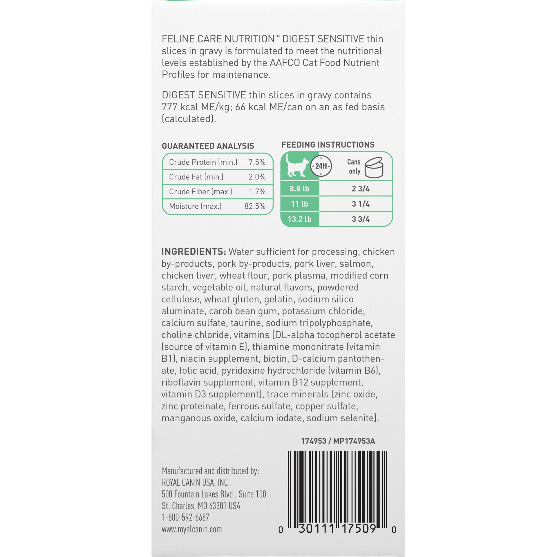 slide 5 of 9, Royal Canin Feline Care Nutrition Digest Sensitive Thin Slices In Gravy Canned Wet Cat Food, 3 oz