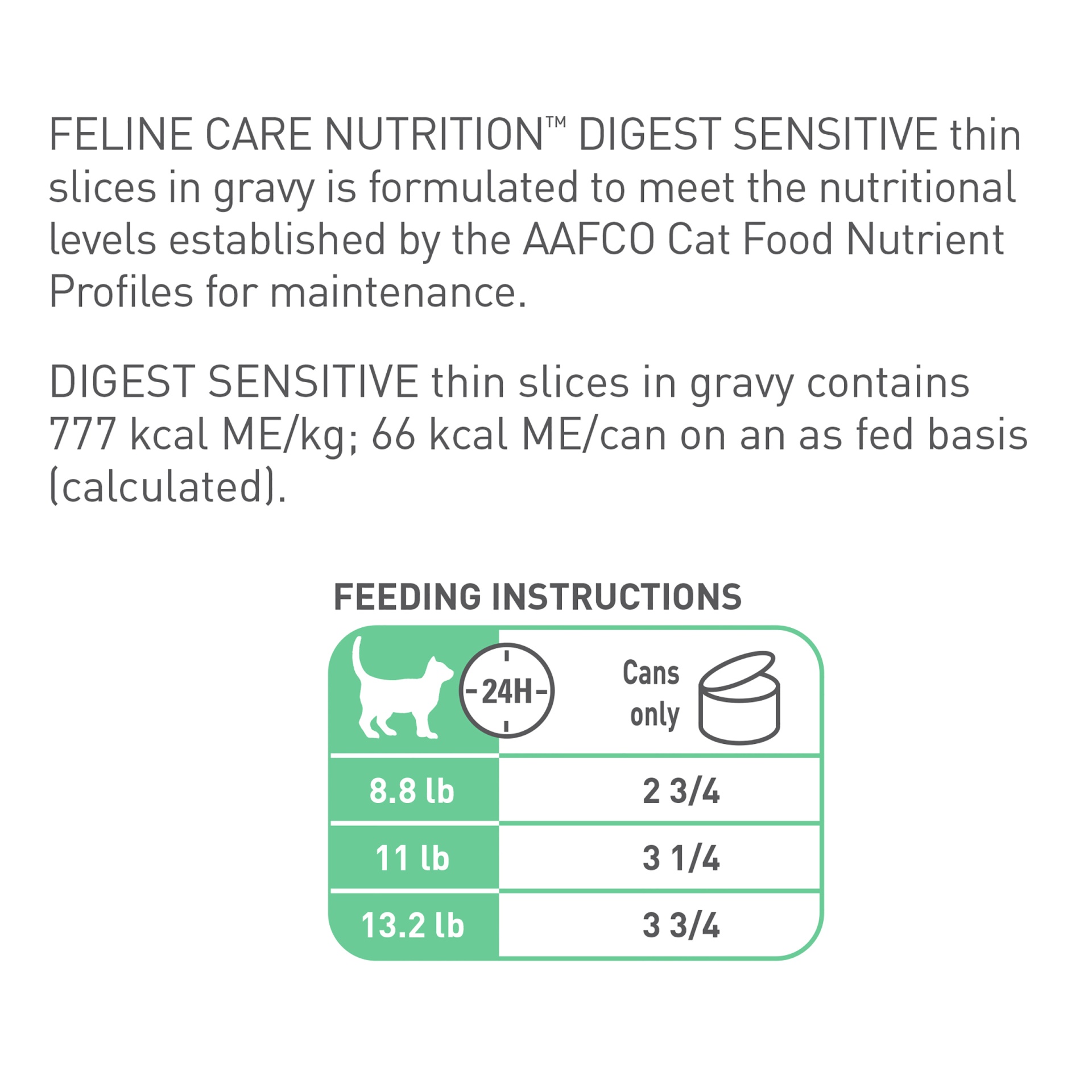 slide 6 of 9, Royal Canin Feline Care Nutrition Digest Sensitive Thin Slices In Gravy Canned Wet Cat Food, 3 oz