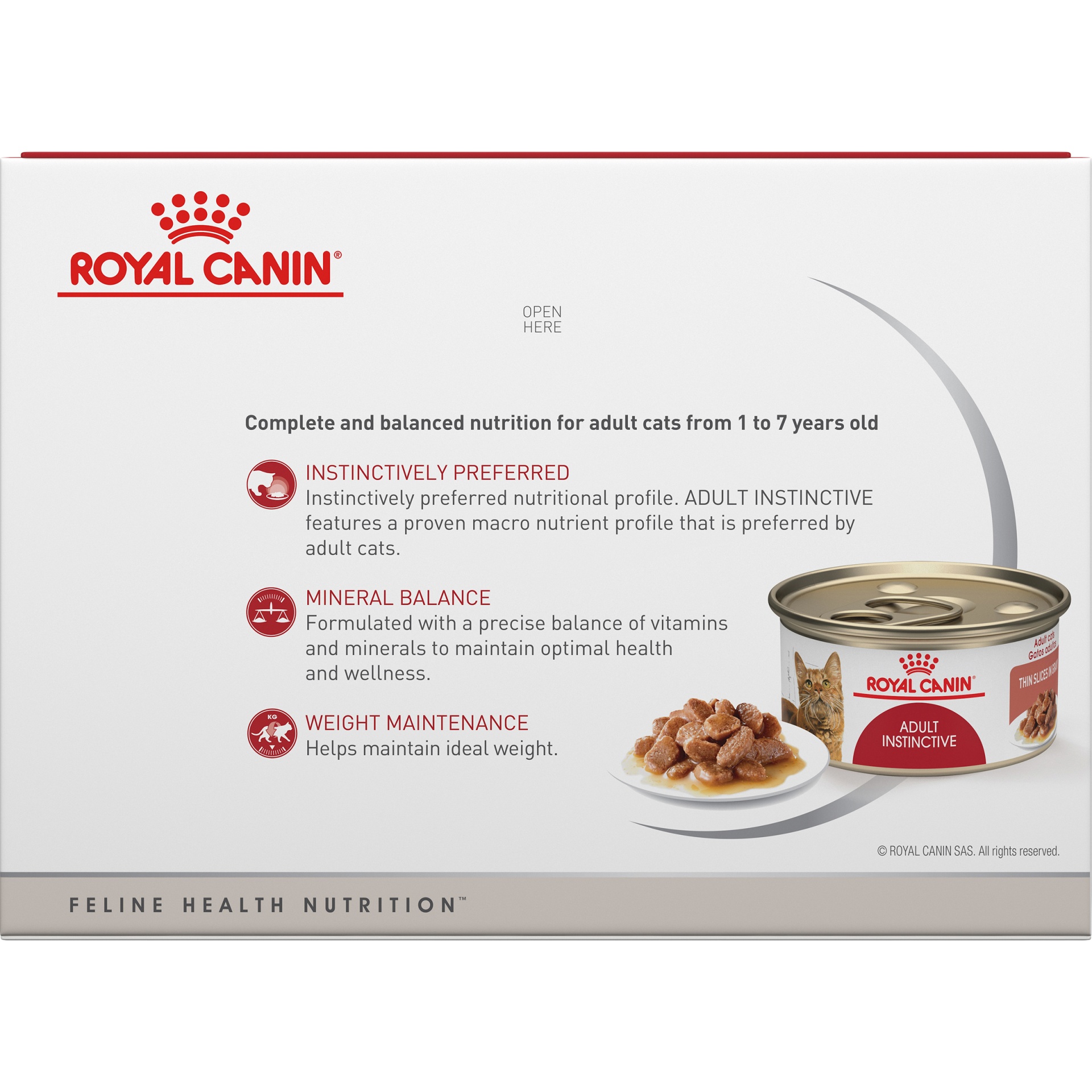 slide 6 of 9, Royal Canin Feline Health Nutrition Adult Instinctive Thin Slices In Gravy Canned Wet Cat Food, 3 oz