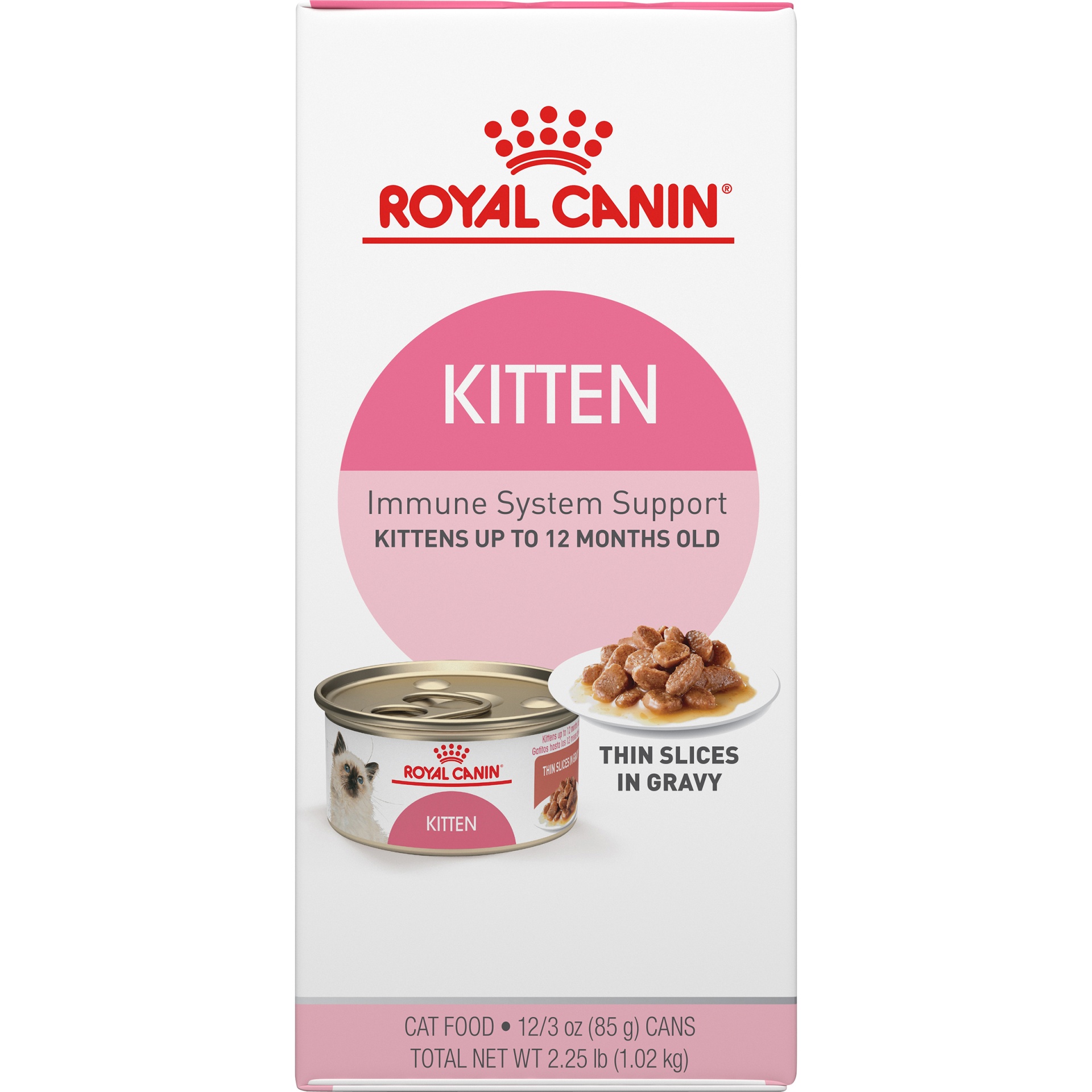 slide 5 of 9, Royal Canin Feline Health Nutrition Thin Slices in Gravy Variety Pack Wet Kitten Food, 12 ct; 3 oz