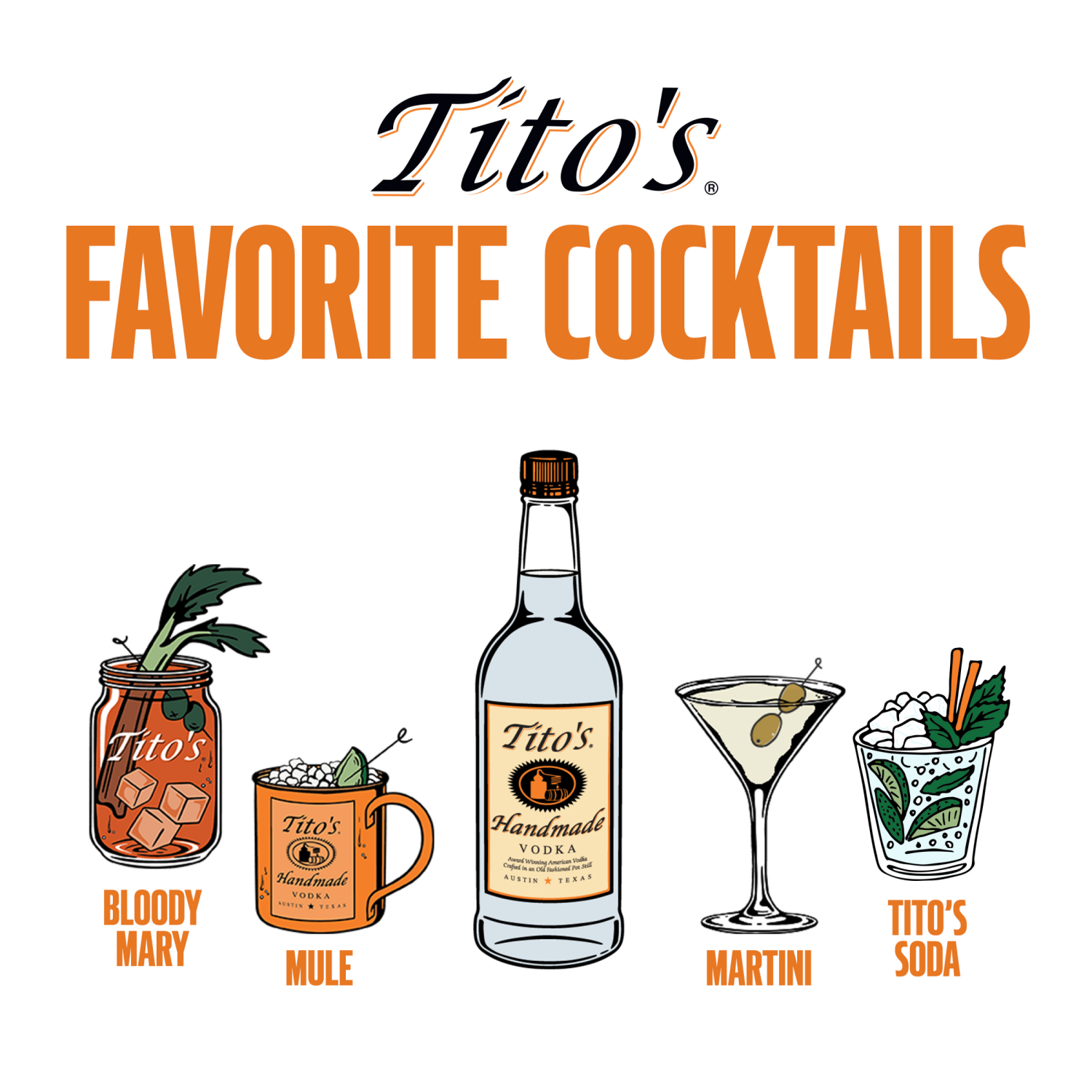 slide 2 of 7, Tito's Handmade Vodka 750 ml Bottle, 750 ml