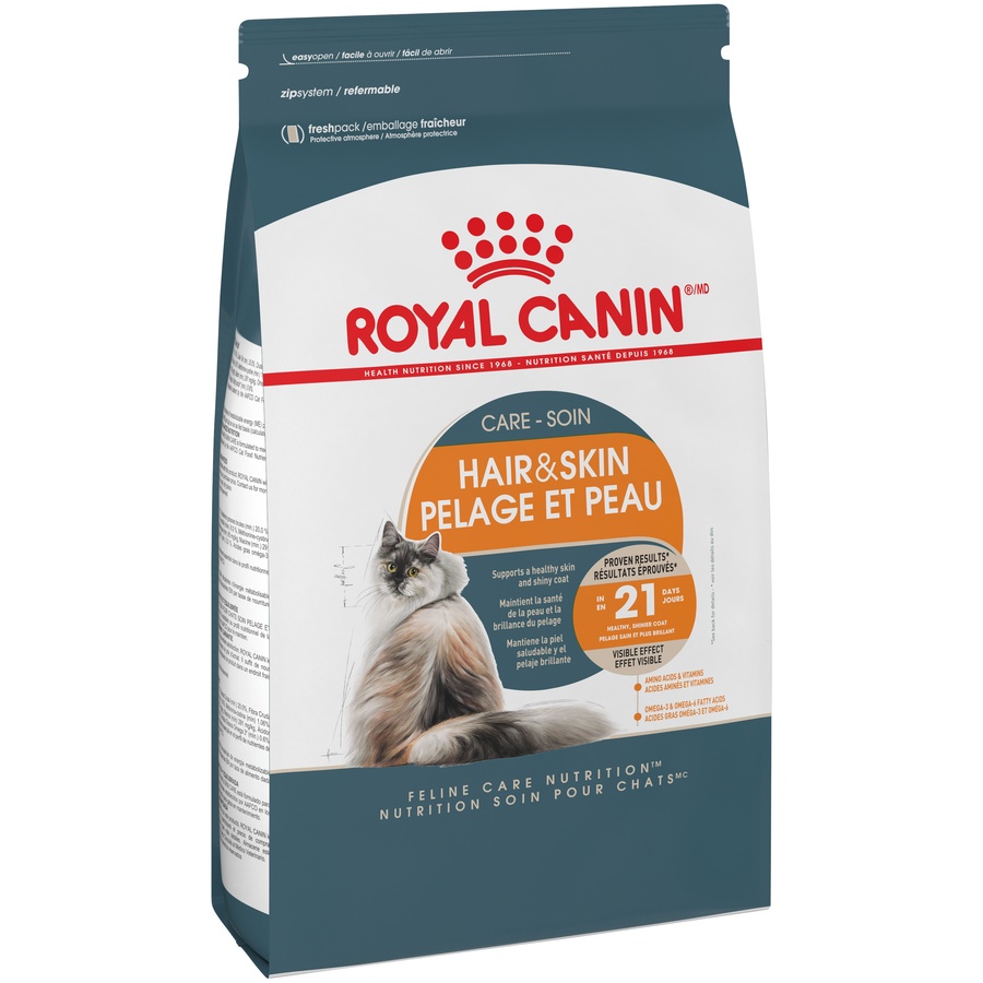 slide 5 of 9, Royal Canin Feline Care Nutrition Hair & Skin Care Adult Dry Cat Food, 7 lb