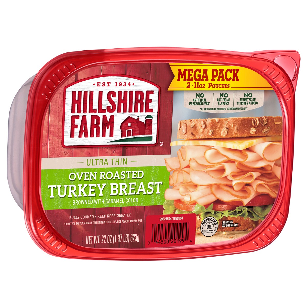 slide 5 of 8, Hillshire Farm Ultra Thin Sliced Oven Roasted Turkey Breast Sandwich Meat, 22 oz, 22 oz