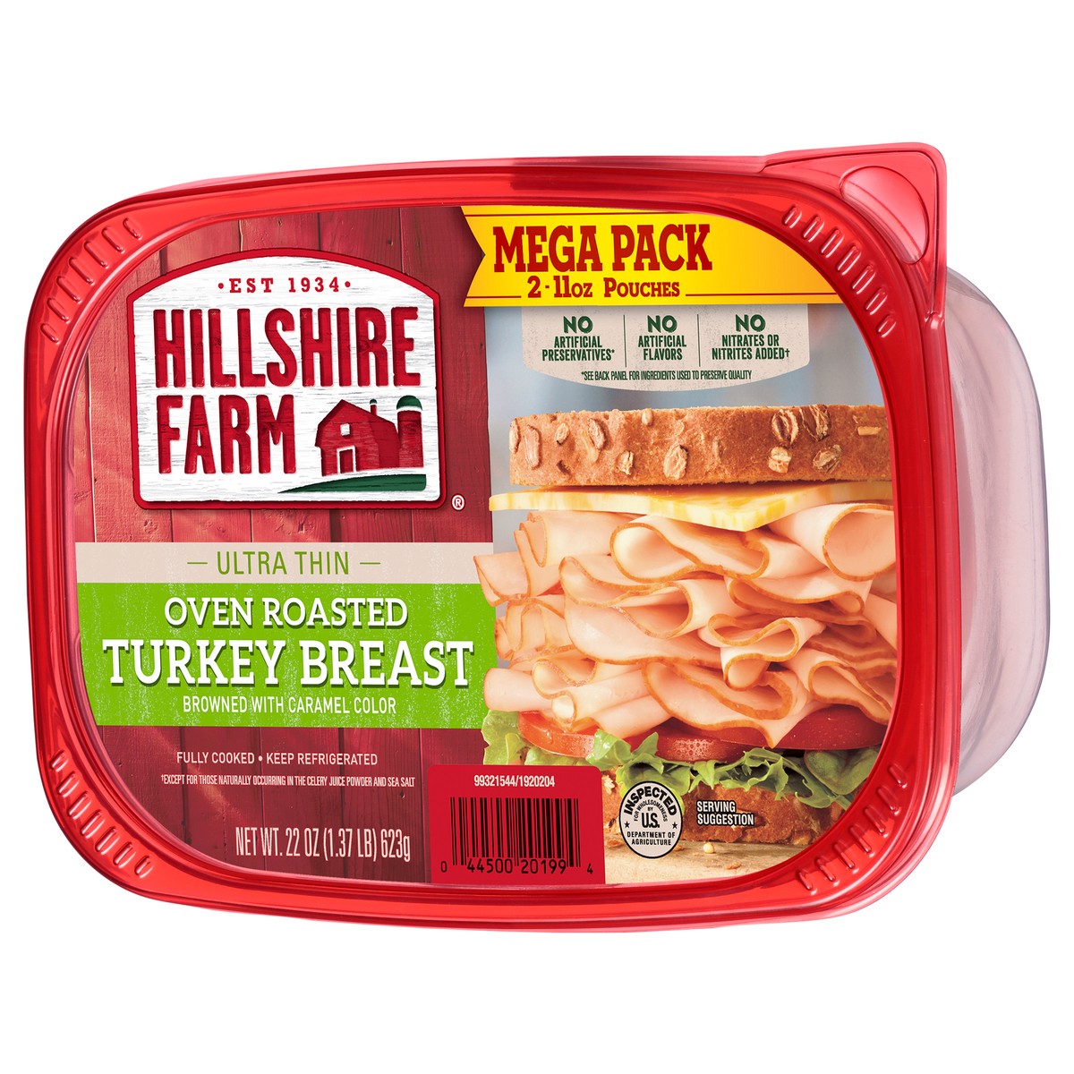 slide 6 of 8, Hillshire Farm Ultra Thin Sliced Oven Roasted Turkey Breast Sandwich Meat, 22 oz, 22 oz