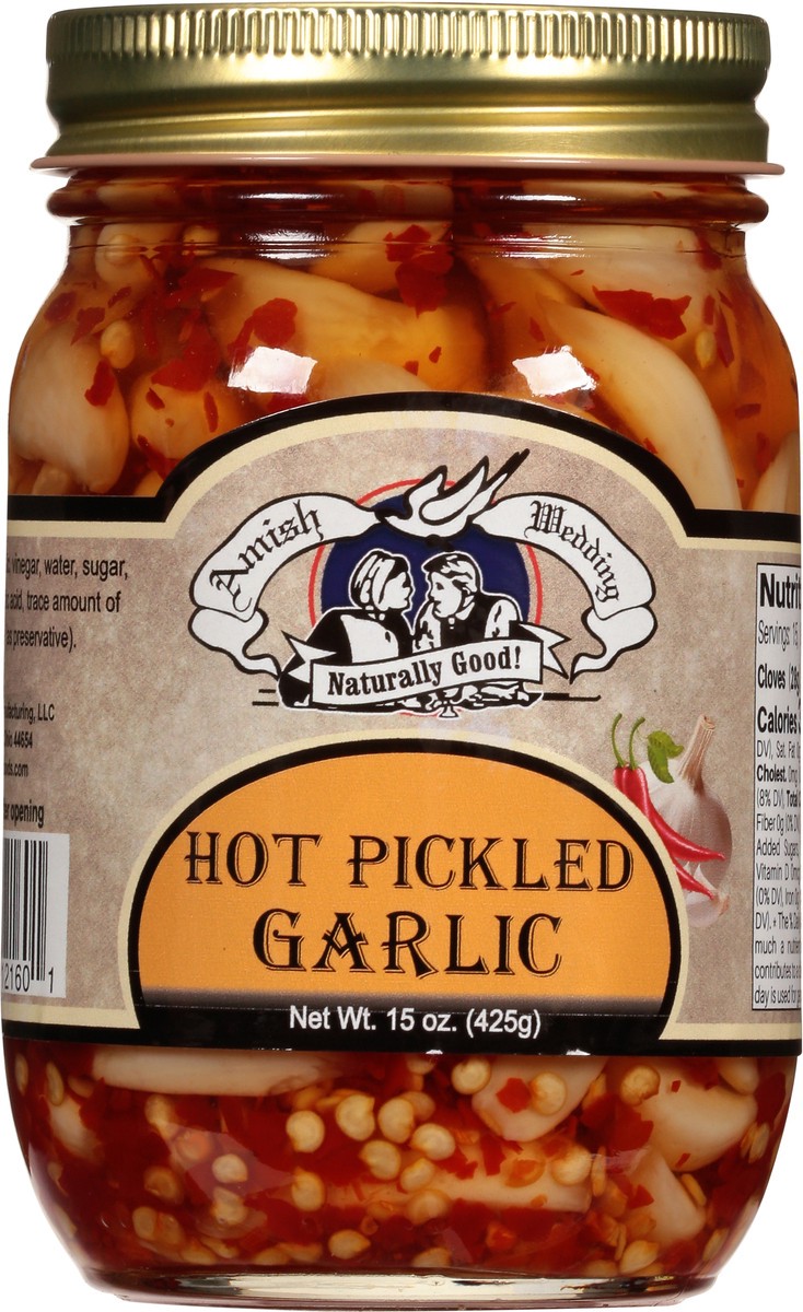 slide 6 of 9, Amish Wedding Hot Pickled Garlic 15 oz, 15 oz