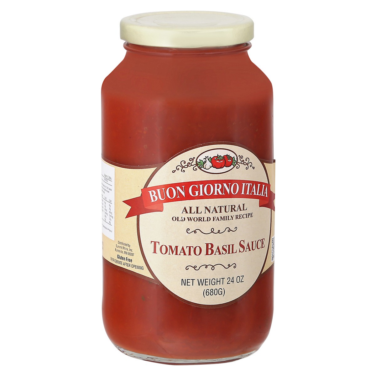 slide 9 of 9, Buon Giorno Italia All Natural Tomato Basil Sauce - 24 oz, 