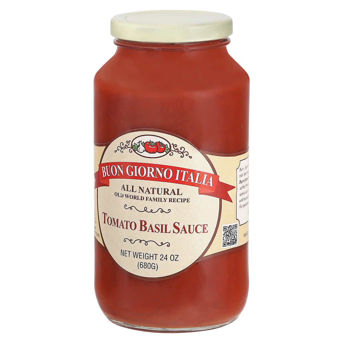 slide 7 of 9, Buon Giorno Italia All Natural Tomato Basil Sauce - 24 oz, 