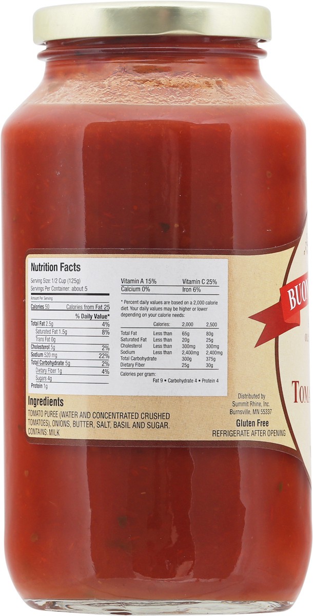 slide 2 of 9, Buon Giorno Italia All Natural Tomato Basil Sauce - 24 oz, 