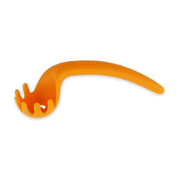 slide 1 of 1, Haakaa Silicone Toddler Noodle Spoon - Orange, 1 ct
