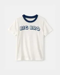 Carter's Toddler Boy "Big Bro" Graphic Tee - Ivory Cream 3T