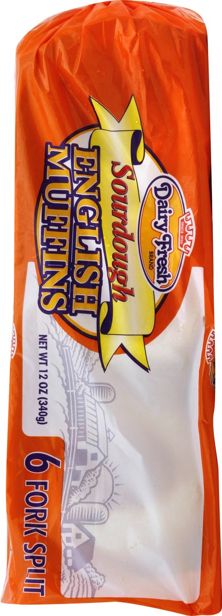 slide 6 of 13, Dairy Fresh Sourdough English Muffins 6 ea, 6 ct