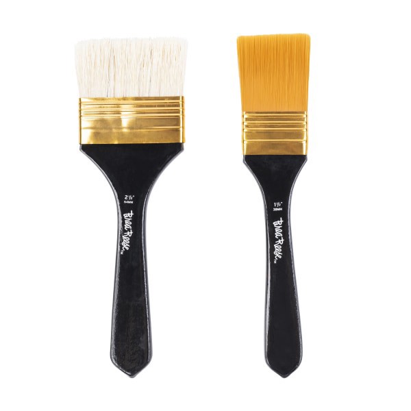 slide 2 of 7, Brea Reese Broad Flat Paintbrush Set, Black, 1 ct