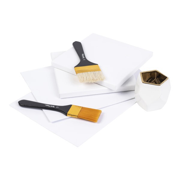 slide 3 of 7, Brea Reese Broad Flat Paintbrush Set, Black, 1 ct