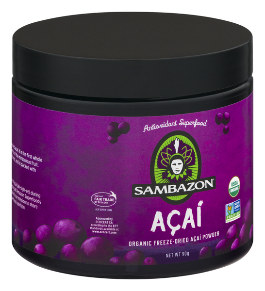 slide 1 of 1, Sambazon PowerScoop Pure Acai Powder, 16 oz