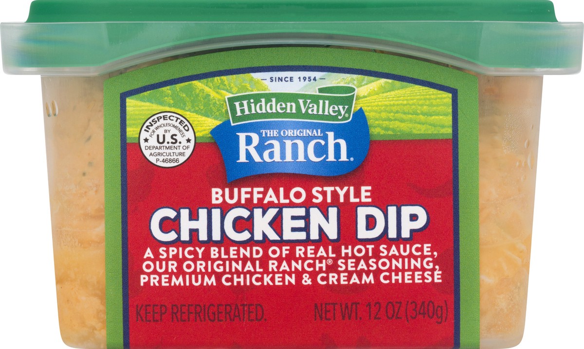 slide 9 of 13, Hidden Valley Buffalo Style Chicken Dip 12 oz, 12 oz