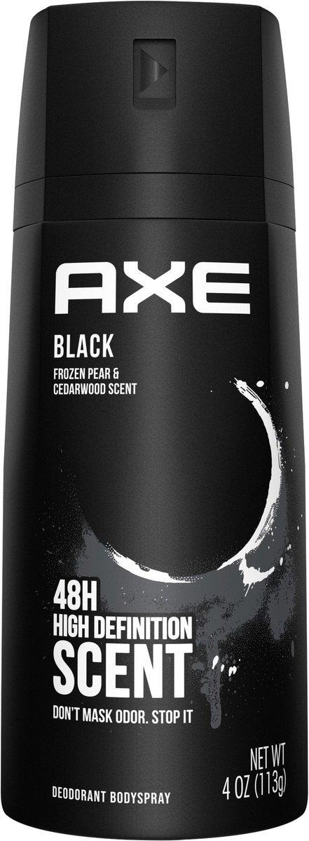 slide 3 of 5, AXE Black Body Spray For Men, 4 oz