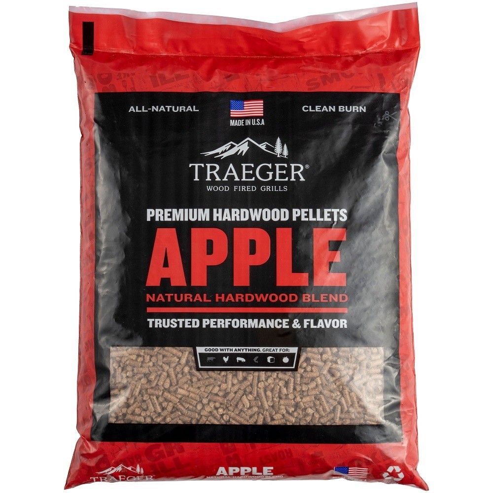 slide 1 of 2, Traeger Wood Fire Grills All Natural Apple Wood Bbq Pellets, 20 lb