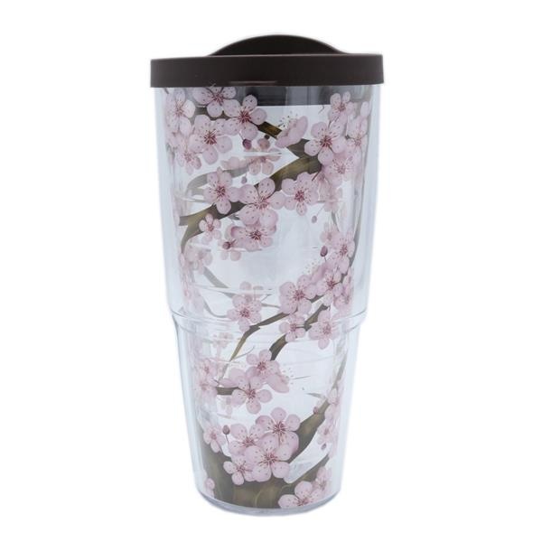 slide 1 of 1, Tervis Cherry Blossom Tumbler, 24 oz