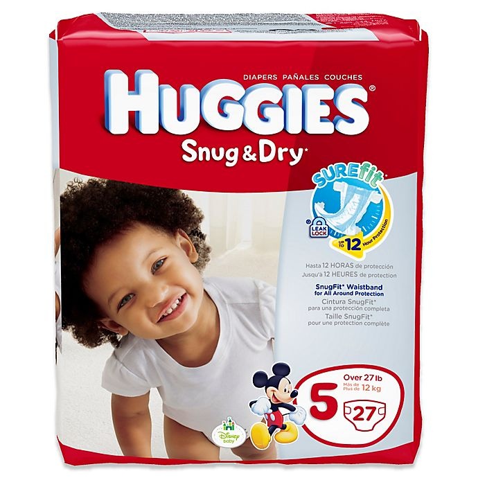 slide 1 of 1, Huggies Snug & Dry Size 5 Jumbo Pack Diapers, 27 ct