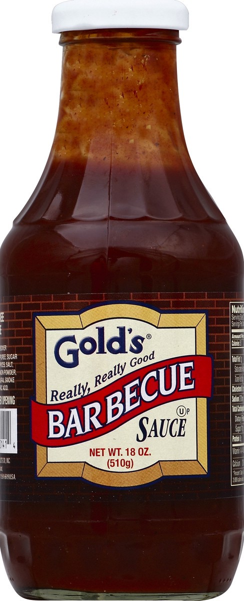 slide 2 of 2, Gold's Barbeque Sauce, 18 oz