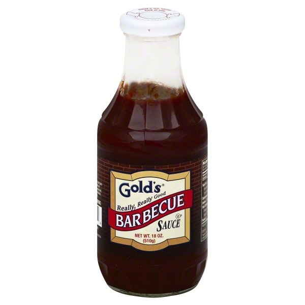 slide 1 of 2, Gold's Barbeque Sauce, 18 oz