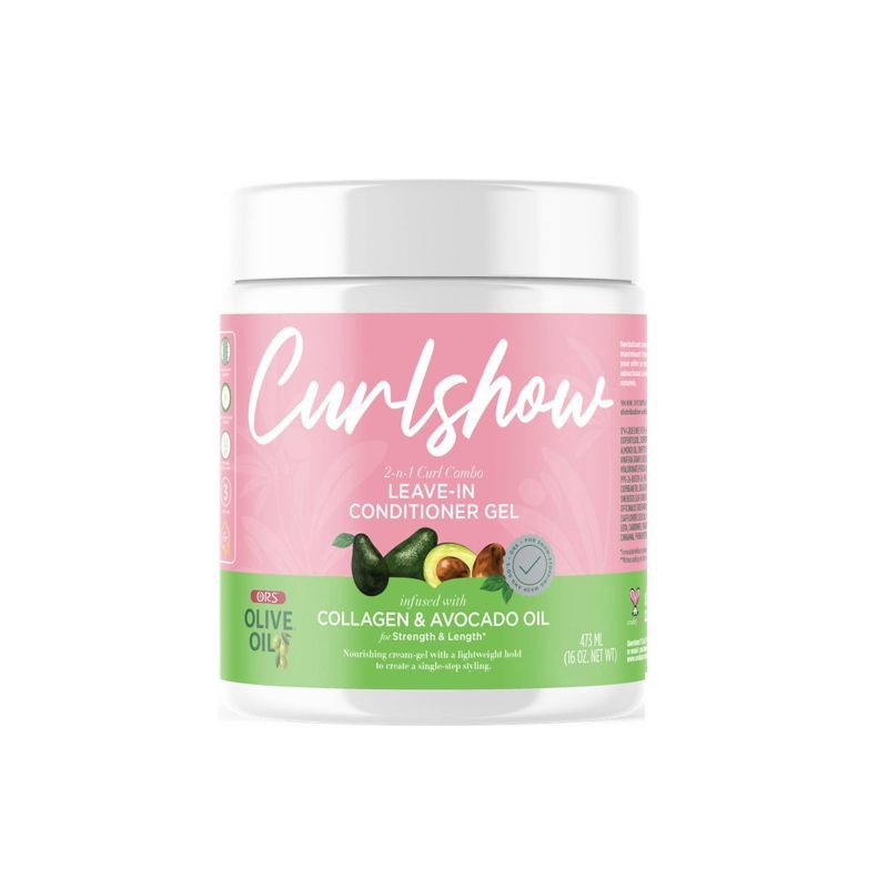 slide 1 of 1, Curlshow 2-n-1 Curl Combo Leave-In Conditioner Gel 16 oz, 16 oz