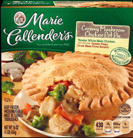 slide 1 of 4, Marie Callender's Frozen Pot Pie Dinner, Creamy Mushroom Chicken, 16 Ounce, 16 oz