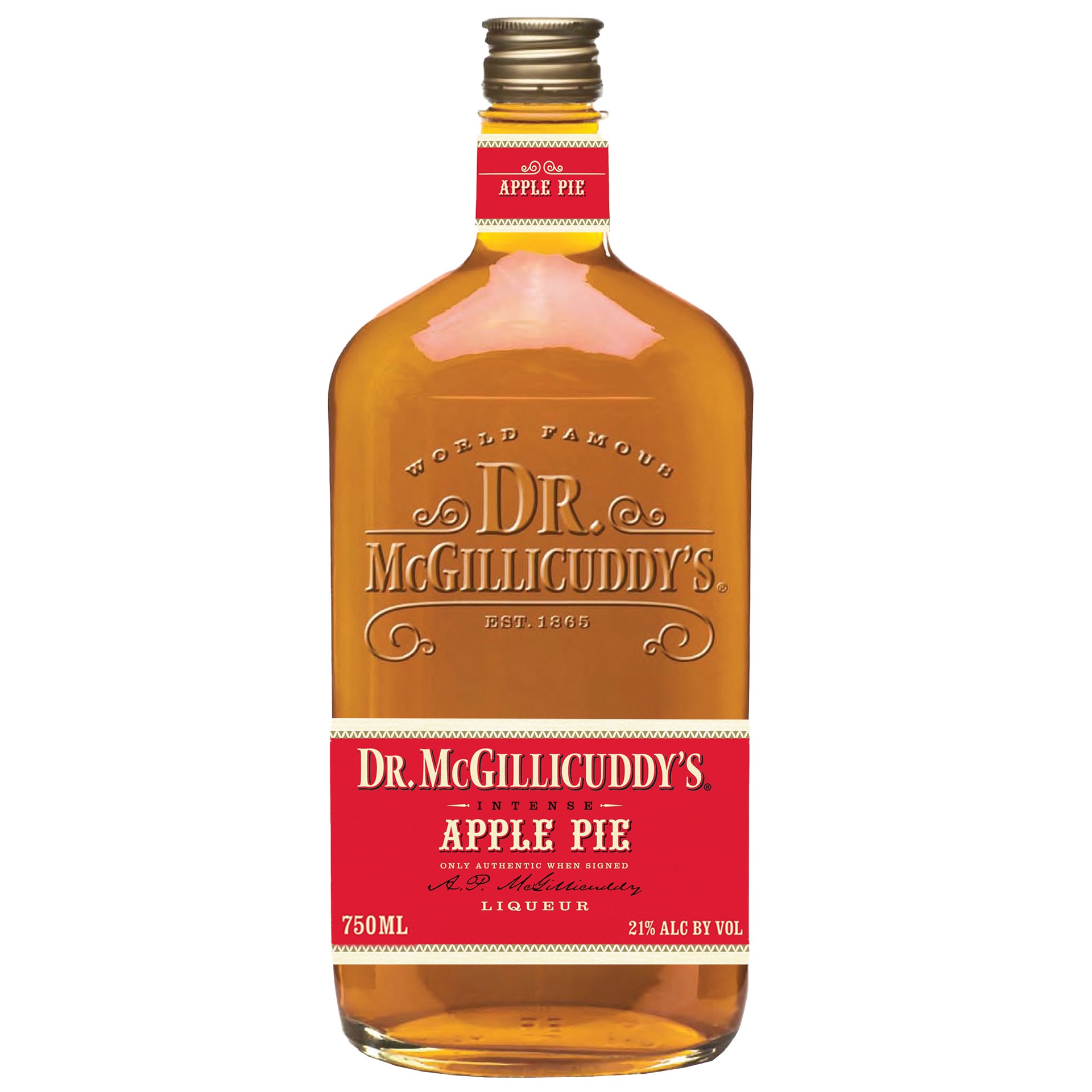 slide 1 of 5, Dr. McGillicuddy's Dr. McGillicuddy''s Apple Pie Liqueur, 750ml Bottle, 42 Proof, 750 ml