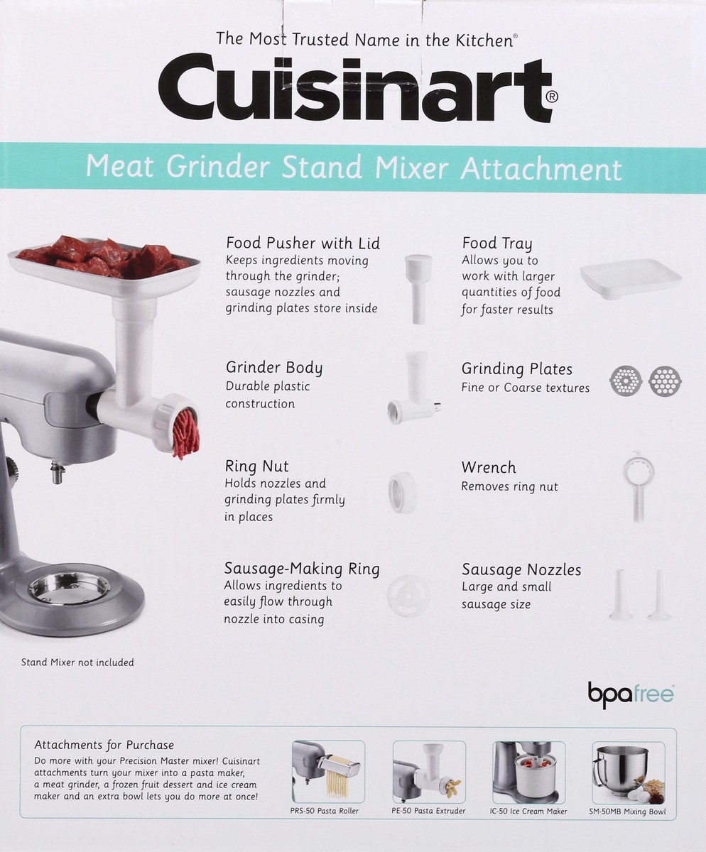 slide 9 of 11, Cuisinart Meat Grinder Stand Mixer Attachment, 1 ct