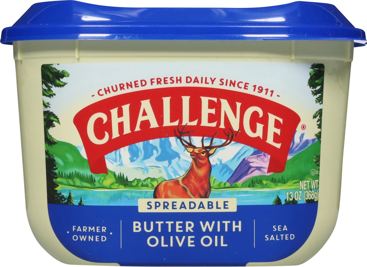 slide 7 of 13, Challenge Spreadable Sea Salted Butter with Olive Oil 13 oz, 13 oz