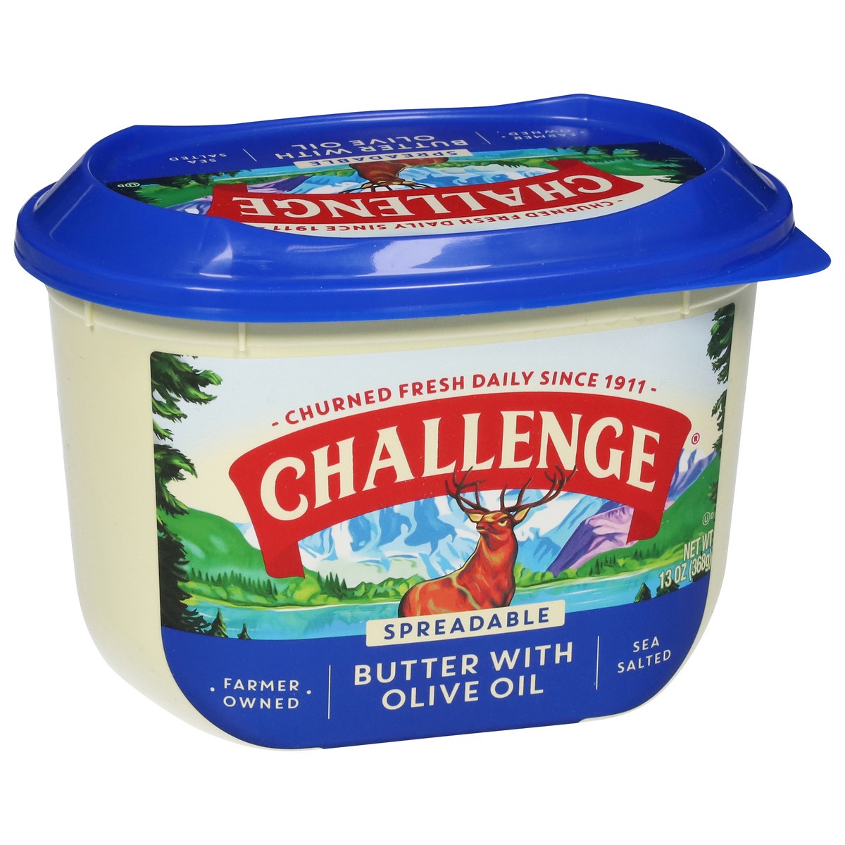 slide 3 of 13, Challenge Spreadable Sea Salted Butter with Olive Oil 13 oz, 13 oz