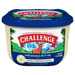 Challenge Spreadable Sea Salted Butter with Olive Oil 13 oz