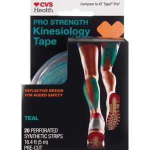 slide 1 of 1, CVS Health Pro Strength Kinesiology Tape, Teal, 1 ct